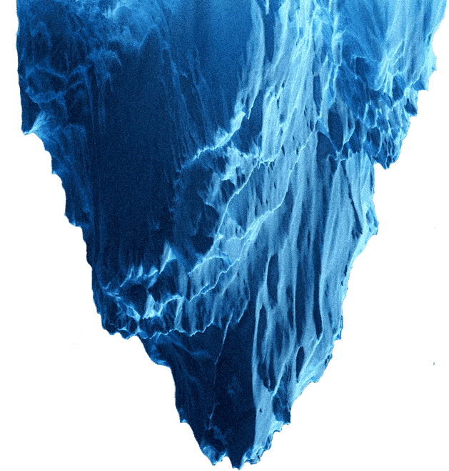 Submerged iceberg